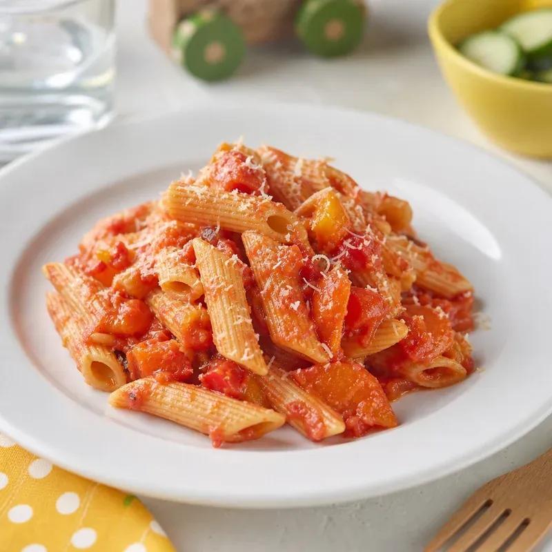 Vollkornnudeln mit Tomatensugo — Dienstag
