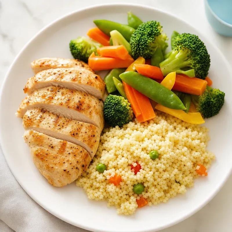 Hähnchen mit Gemüse & Couscous — Donnerstag