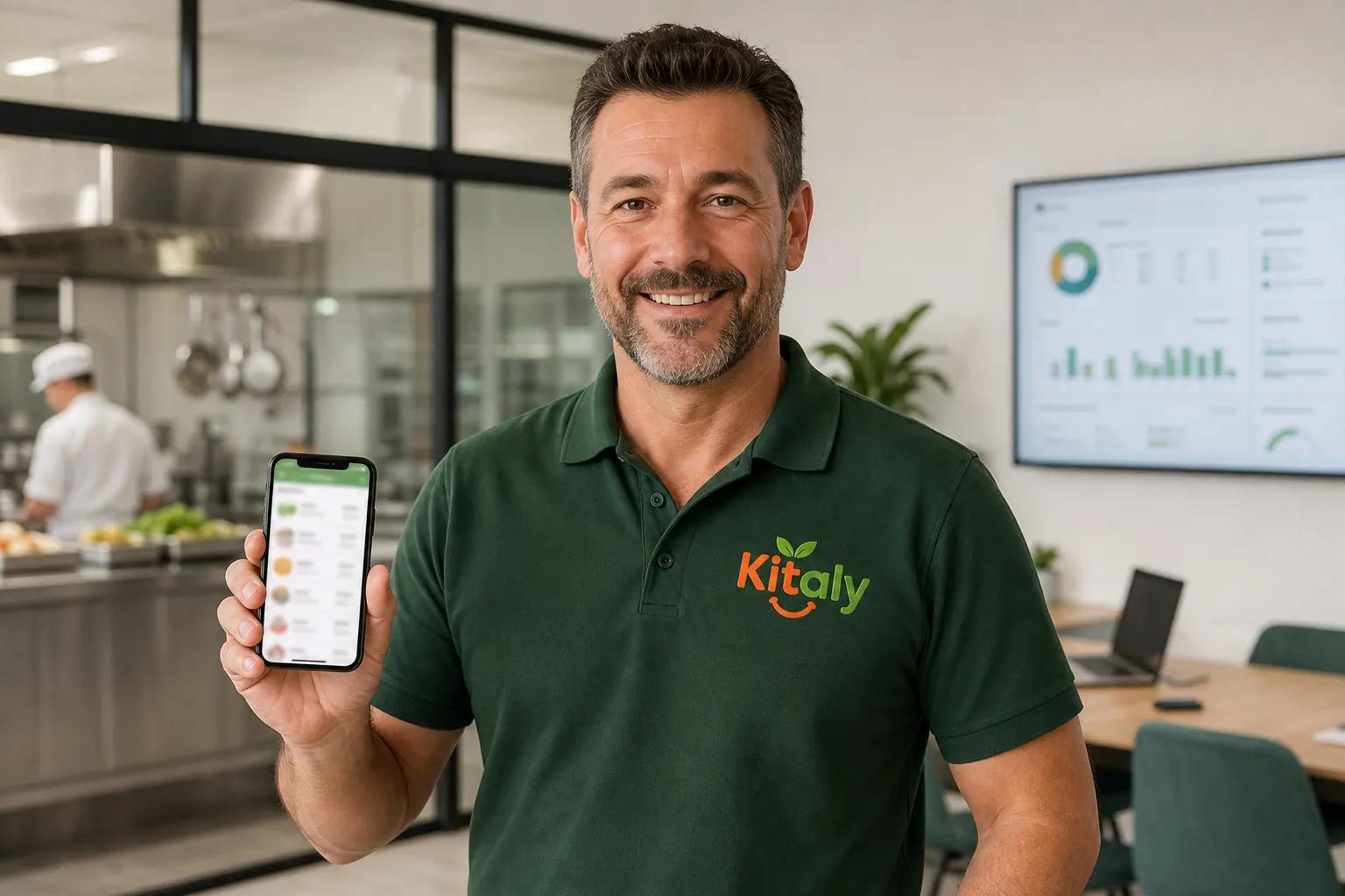 KI-generiertes Motiv: Digital organisiert — Speiseplan und Abwesenheit im Überblick