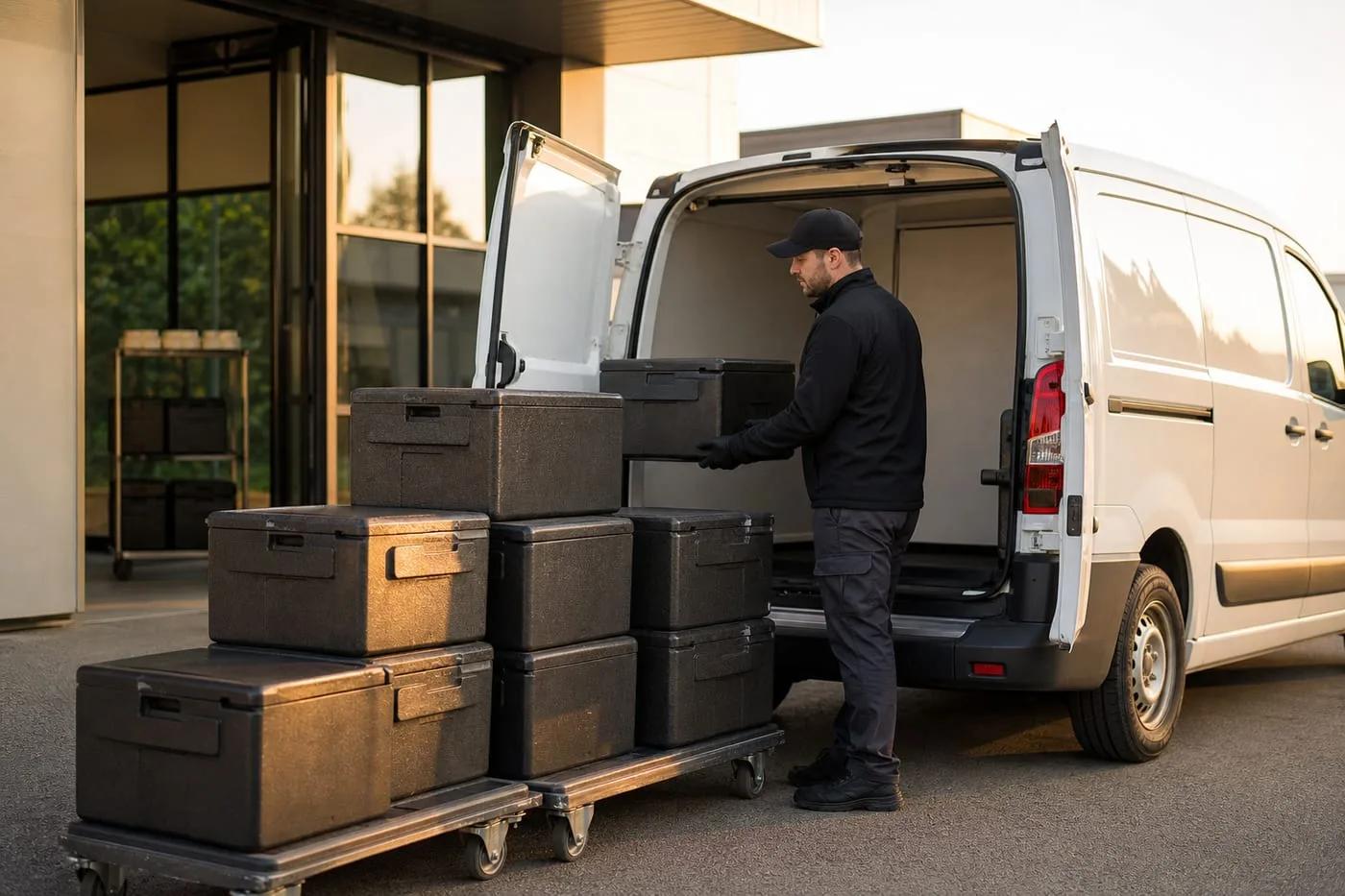 Warmlieferung mit Thermoboxen — pünktlich unterwegs in der Region